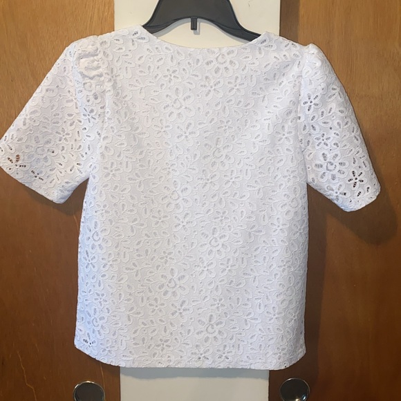 🤍NWOT Charter Club Petite Eyelet Blouse - Picture 4 of 6